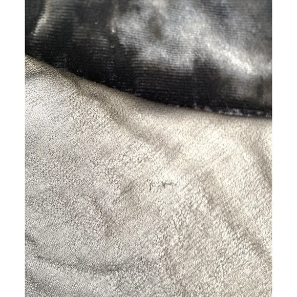 BCBGENERATION Black Velvet & Sheer Illusion Neckline Dress Keyhole Back Size M - Picture 5 of 6